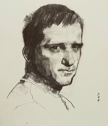 Retrato a carbón